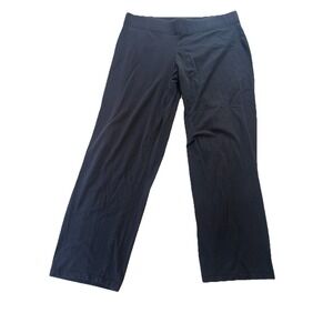 Eileen Fisher Black Wide Leg Stretch Pants Large